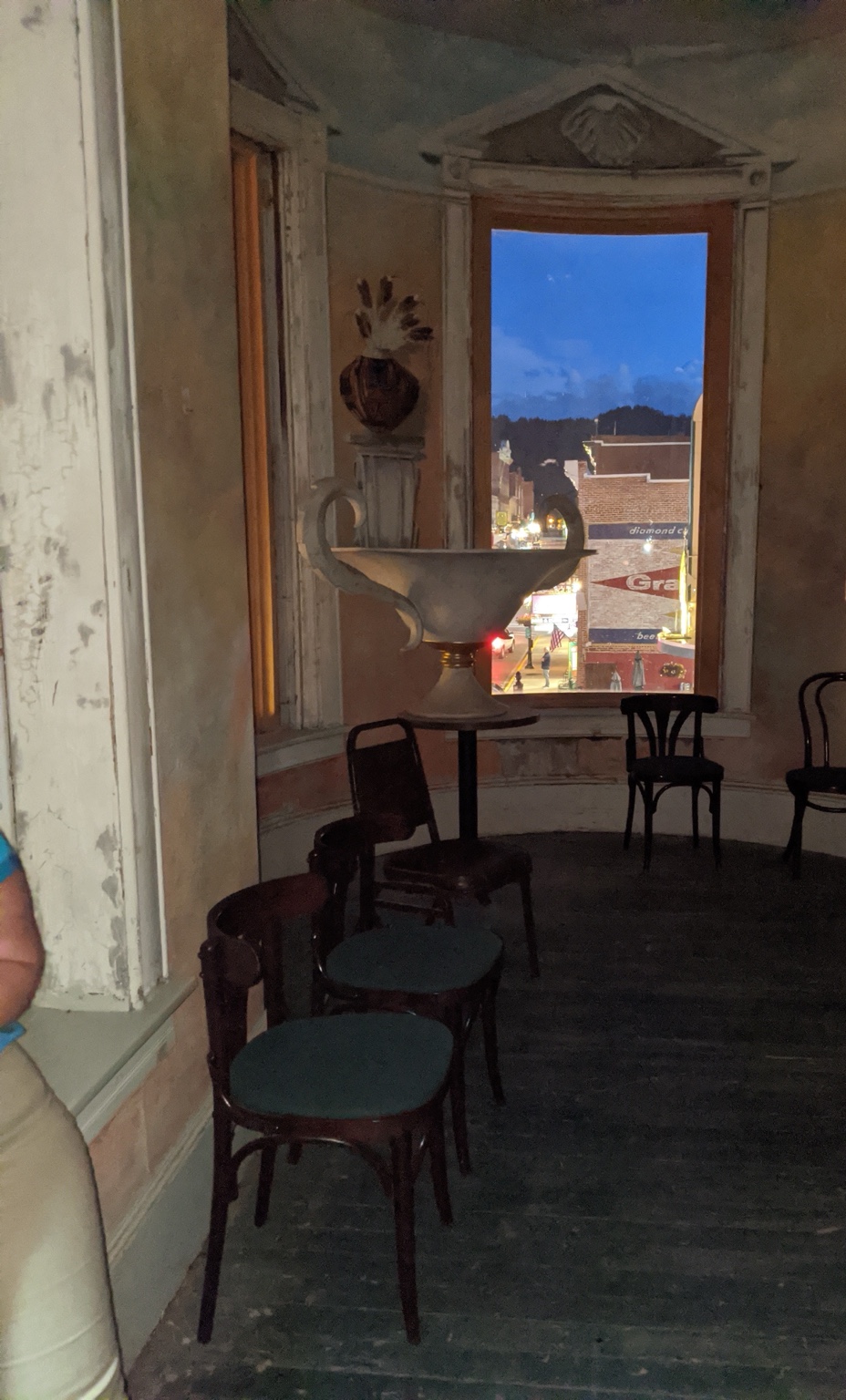 Historic room inside the Fairmont Hotel in Deadwood